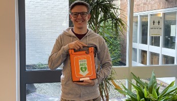 Lab42 logo on an orange background